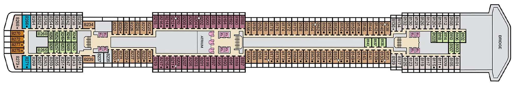 Deck 8 - Panorama plan
